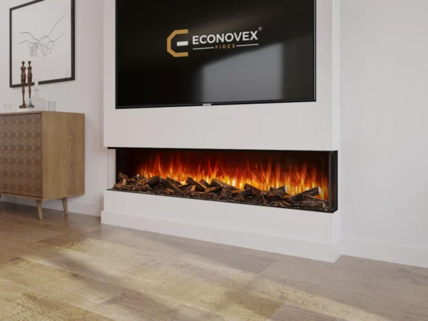 Econovex Slimline Media Wall Electric Fire 1800 - Image 2